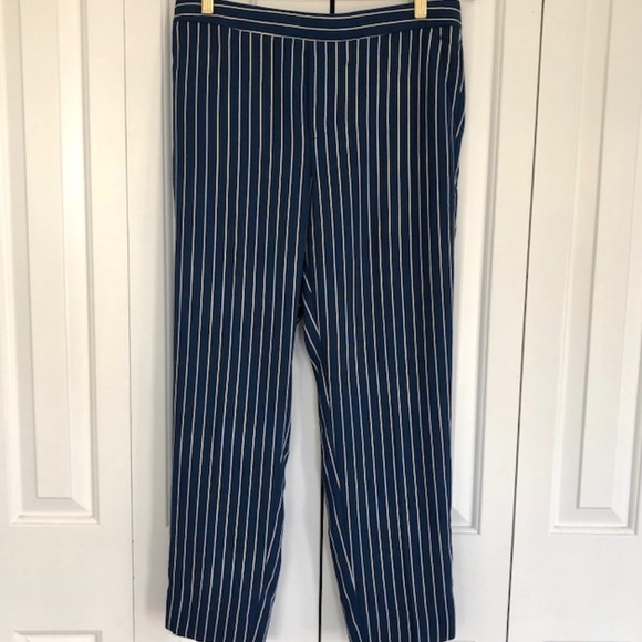 Banana Republic Blue & White Stripe Hayden Pant - Picture 3 of 6